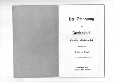 Titelblatt der Schrift
