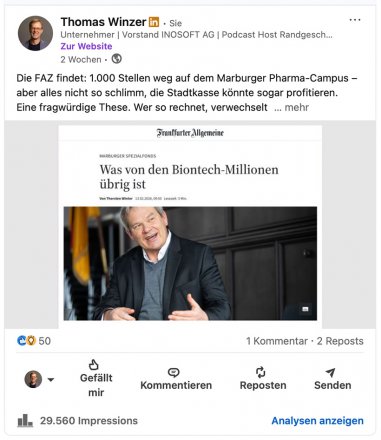 Pharmastandort Marburg (Teil 4): Jetzt handeln.